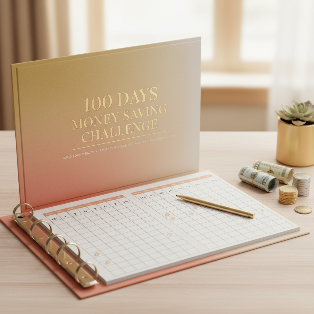 100 Days Money Saving Challenge Binder – Save $5,050, $500 & $10,000